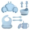 Crab-shaped Silicone Baby Feeding Kit Wholesale