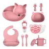 Fox Shape Silicone Baby Feeding Set Wholesale