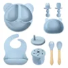 Wholesale Bear-shaped Silicone Baby Feeding Kits